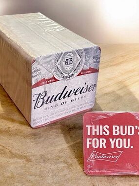 125 Budweiser “This Buds For You” “King of Beers” Coasters - Breweriana